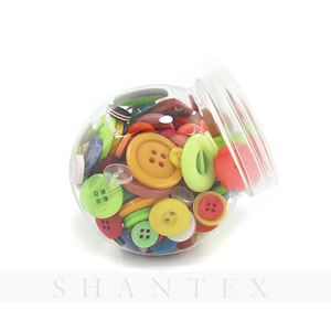 Wholesale Four-Eye Round Button Resin Button Bottle Button for Children's DIY 