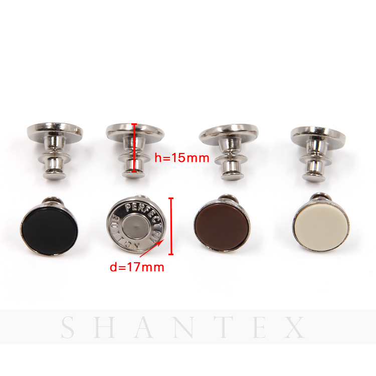 Magic adjustable remove metal perfect fit button for jeans 