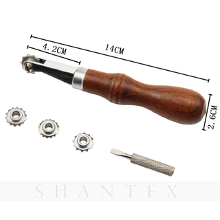 Adjustable DIY Leather Ditch Slotting Tool Edge Stitching Groover Leather Crafting Tools