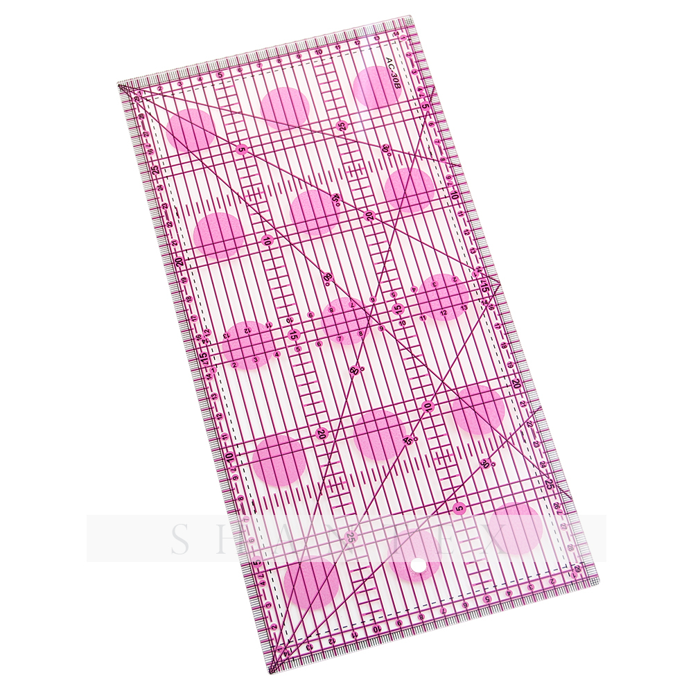 15*30cm Rectangle Patchwork Quilting Promotional Ruler Acrylic Material Sewing Ruler 