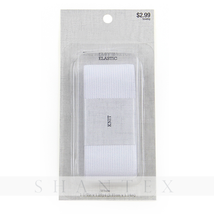 Heavy Stretch 3.81cm Polyester Knitted Elastic Webbing Band 